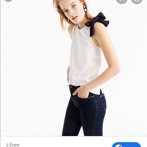 Crew Bow Shoulder Top